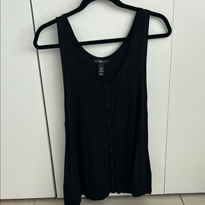 H&M Medium Black Top w/ buttons